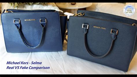 michael kors selma original vs fake|michael kors bag scam.